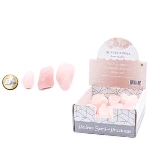 Pedras Místicas Semipreciosas Quartzo Rosa Rolado 2-3cm