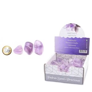 Pedras Místicas Semipreciosas Ametista Rolada 2-3cm