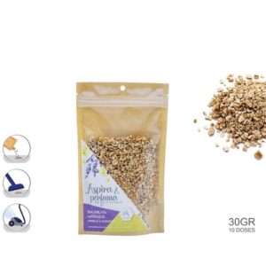 Perfume para aspirador 30g com aroma de baunilha e lavanda