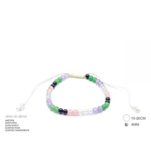 Pulseira Energética 4mm para Alívio de Stress