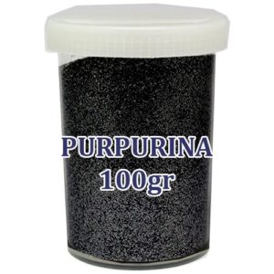 Purpurina Glitter Preto 100g para decoração e artesanato