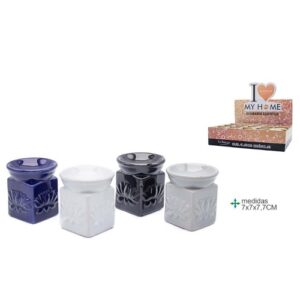 Queimador em cerâmica 7x7x7,7cm disponível na Casa da Cera