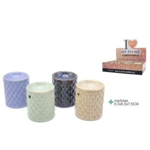 Queimador em cerâmica 6,5x6,5x7,5cm para decoração