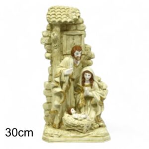 Figura Sagrada Família 30cm em creme
