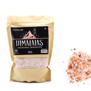Pacote de Sal Grosso Rosa dos Himalaias 1Kg