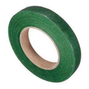 Rolo de fita crepe verde estreita para flores
