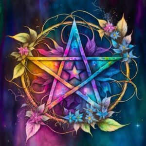 Toalha de Tarot Estrela 75x75cm com design místico