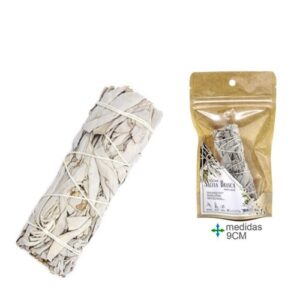 Tocha de Sálvia Branca 9cm para purificação de ambiente