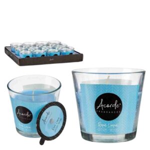 Vela Perfumada em Copo de Vidro com Aroma de Roupa Limpa