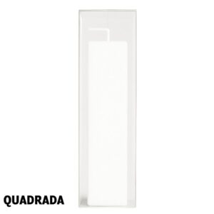 Vela de Batizado Quadrada 260g em Branco
