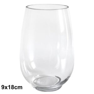 Jarra de Vidro 9x18cm elegante e decorativa