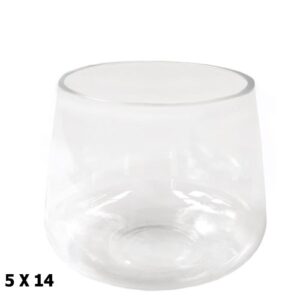 Jarra de Vidro 5x14cm para decoração