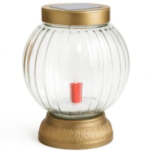 Candeeiro Solar em Vidro com design elegante