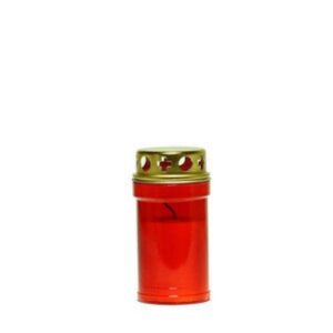 Círio Vela 30L Vermelho com tampa