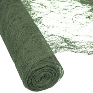 Rolo de Abaca Verde Escuro em destaque