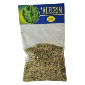 Pacote de 50g de plantas secas de alecrim