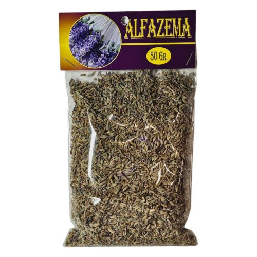 Pacote de 50g de plantas secas de alfazema