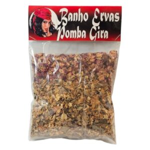 Pacote de ervas secas para banho relaxante Pomba Gira