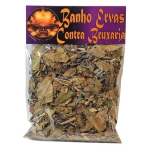 Pacote de Ervas Secas para Banho Relaxante Contra Bruxaria