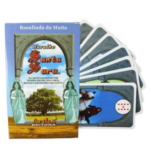 Baralho de Cartas Santa Sara com design místico