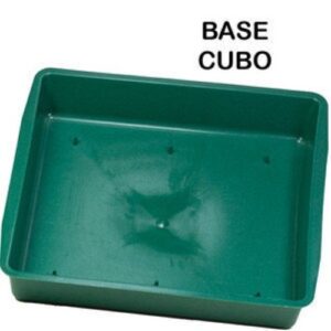 Base Quadrada para Esponja Floral em plástico verde