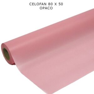 Rolo de Celofane Opaco Rosa 80cm x 50m