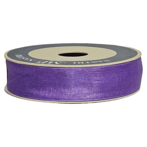 Rolo de Fita de Organza 25mm x 50m na cor lilás