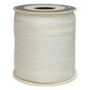 Rolo de Fita de Organza Branco 10mm x 100m