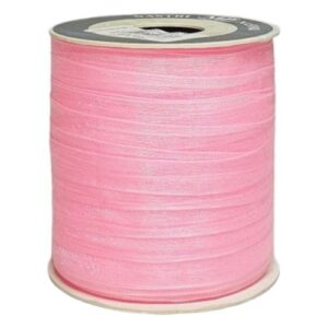 Rolo de Fita de Organza Rosa 10mm x 100m
