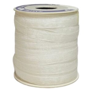 Rolo de Fita de Organza Marfim 10mm x 100m