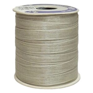 Rolo de Fita de Organza Prateado 10mm x 100m