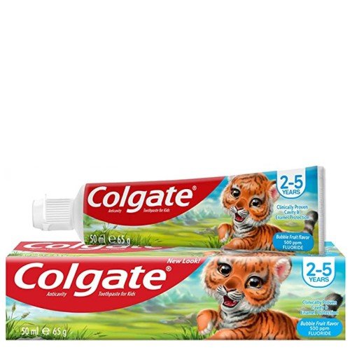 Pasta de Dentes Colgate Júnior 50ml para crianças de 2 a 5 anos