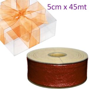 Rolo de cinta decorativa Bordeaux 50mm x 45m