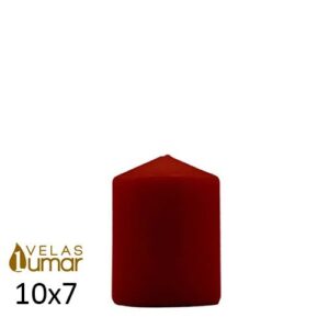 Vela Decorativa 10x7cm cor Bordeaux