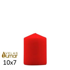 Vela Decorativa Vermelha 10x7cm