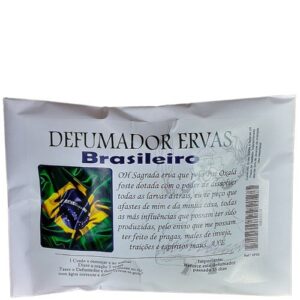 Defumador de Ervas Brasileiro em embalagem com bandeira do Brasil