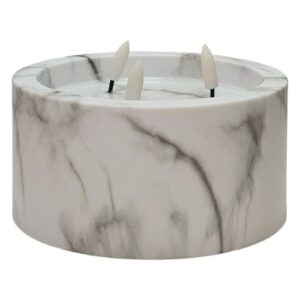 Vela Elétrica LED 9,3x15cm em Branco com design moderno e elegante