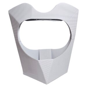 Embalagem em cartão branco com asa, tamanho 24x32cm