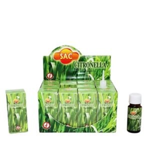 Essência Líquida SAC 10ml de Citronela em embalagem verde