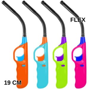Isqueiro Flexível Grande Recarregável 26cm em várias cores