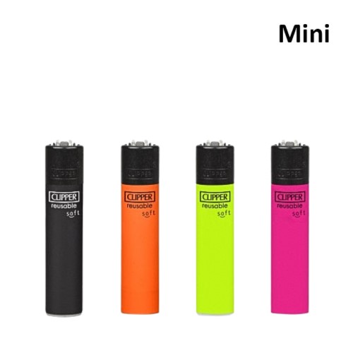 Isqueiro Clipper Mini Recarregável Soft Special II em várias cores