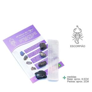 Kit Pedras dos Signos para Escorpião com pedras energéticas