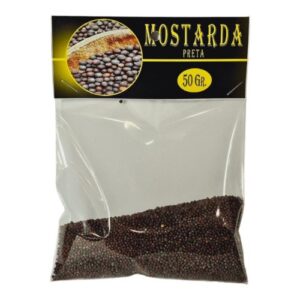 Pacote de Plantas Secas Mostarda Preta 50g
