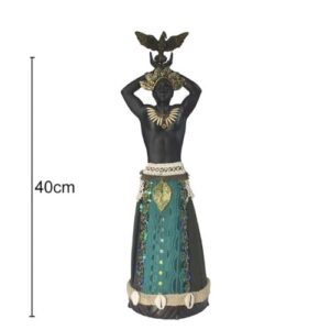 Figura Orixá Camasi Ossain de 40cm em posição decorativa