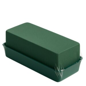 Base com esponja floral retangular para flores naturais