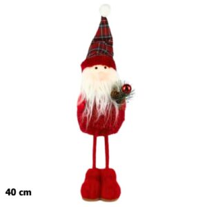 Decoração de Natal com boneco de Pai Natal de 40cm