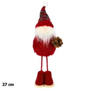 Decoração de Natal com figura de Pai Natal de 27cm