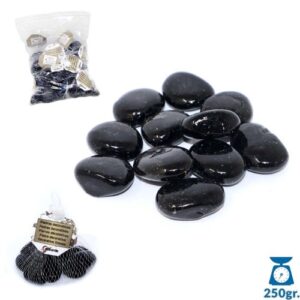 Pedras Pretas Grandes Decorativas 250g para decoração