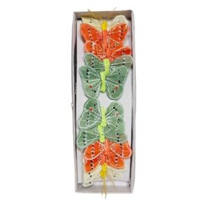 Pick Decorativo Borboleta para Arranjos - Pack de 12
