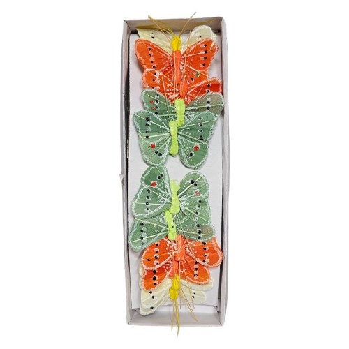 Pick Decorativo Borboleta para Arranjos - Pack de 12